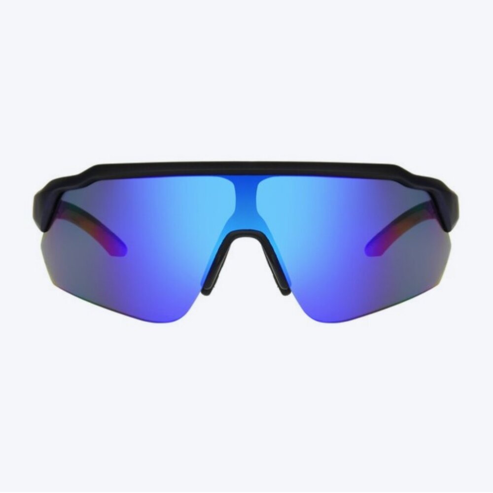 Foster Grant Ironman IronFlex 2006 Metallic Navy Rubberized Plastic Sunglasses